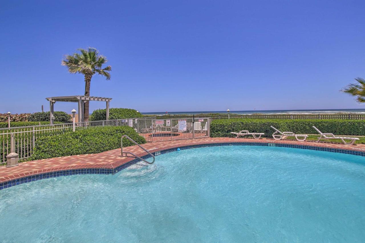 Sunny Oceanfront Condo On South Padre Island Beach المظهر الخارجي الصورة