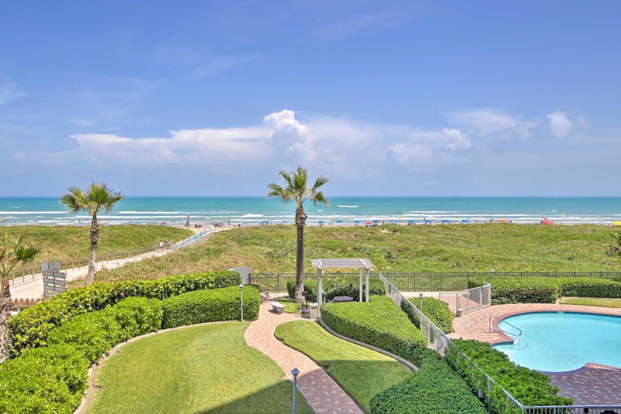 Sunny Oceanfront Condo On South Padre Island Beach المظهر الخارجي الصورة