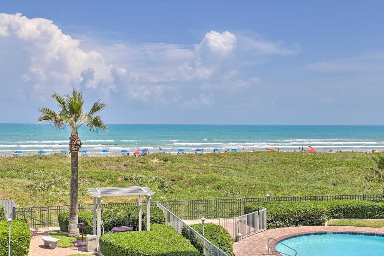 Sunny Oceanfront Condo On South Padre Island Beach المظهر الخارجي الصورة