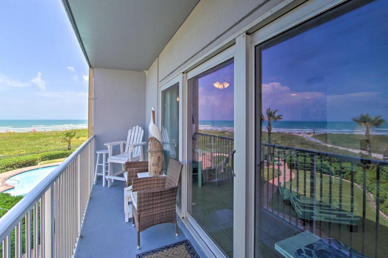 Sunny Oceanfront Condo On South Padre Island Beach المظهر الخارجي الصورة