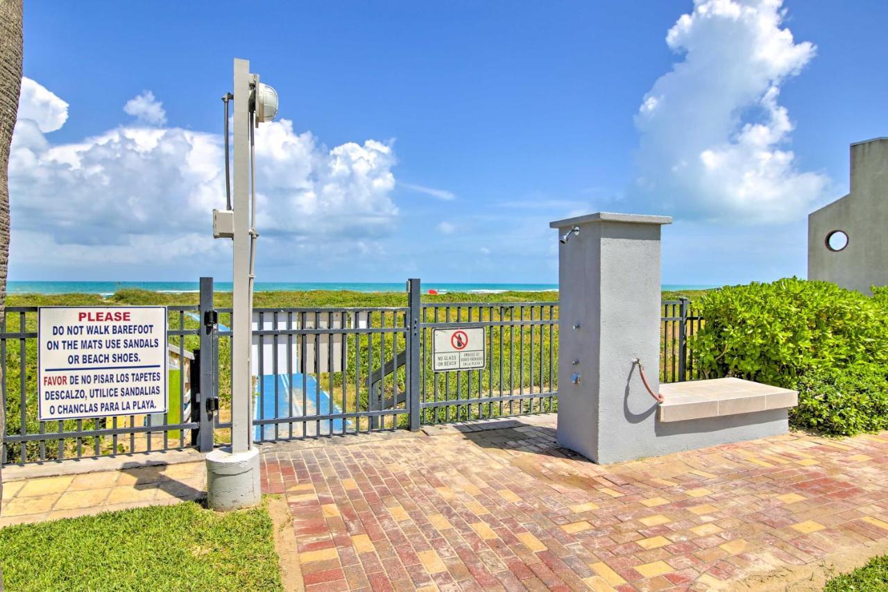 Sunny Oceanfront Condo On South Padre Island Beach المظهر الخارجي الصورة